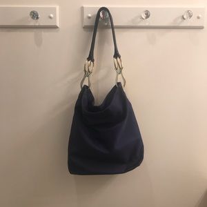 JPK Paris 75 Navy Blue Purse (Hobo / Bucket)